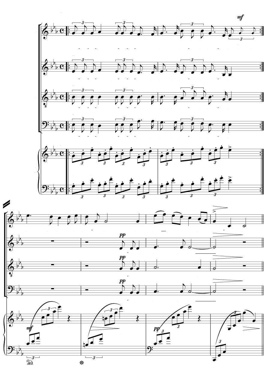Муха и шмель (The fly and the humble bee). 8 новых детских песенок, соч. 23