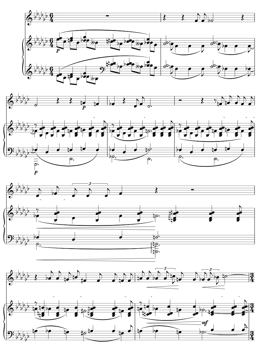 Волосы (La Chevelure). Три песни Билитис
