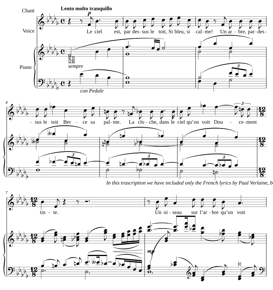 Небо над крышей (Le ciel est par-dessus le toit). 2 песни, RT V/16