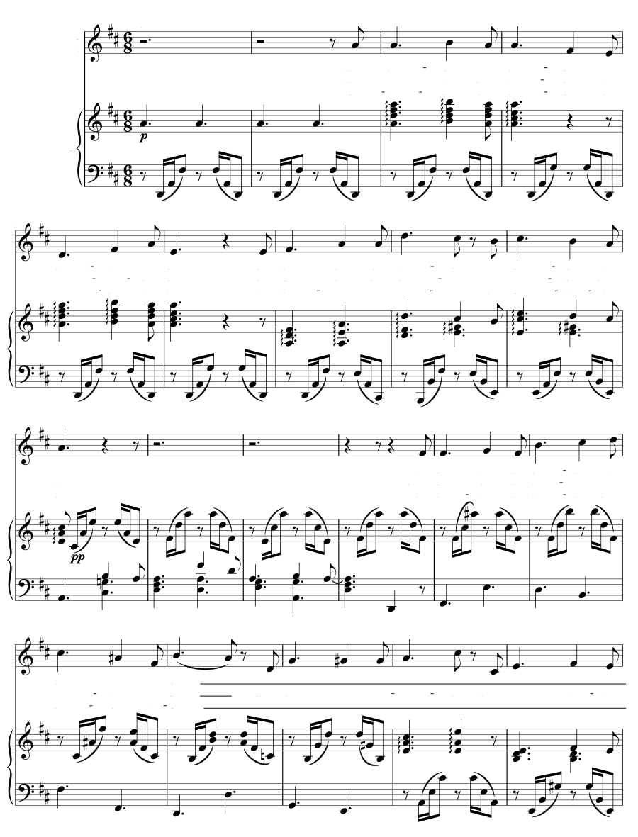 Нидерландская колыбельная (Niederländisches Wiegenlied). 4 песни, соч. 1