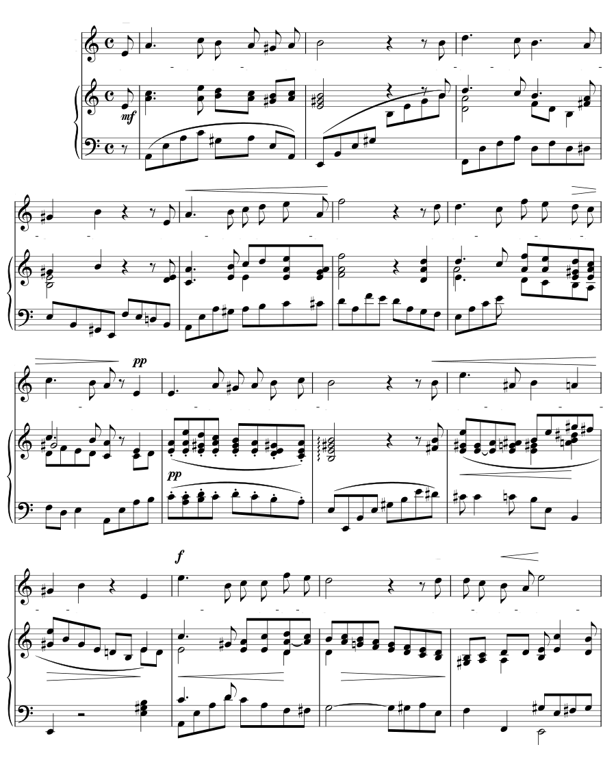 Тысячи цветов на лугу (Viel tausend Blümlein auf der Au’). 4 песни, соч. 1