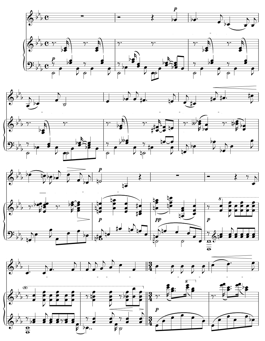 Песня ночи (Lied der Nacht). 4 песни, соч. 18