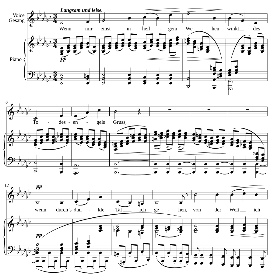 Последнее желание (Letzter Wunsch). 5 песен, соч. 3