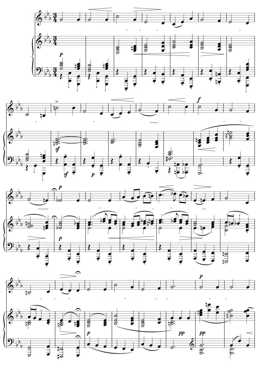 Песня (Lied). 5 песен, соч. 4