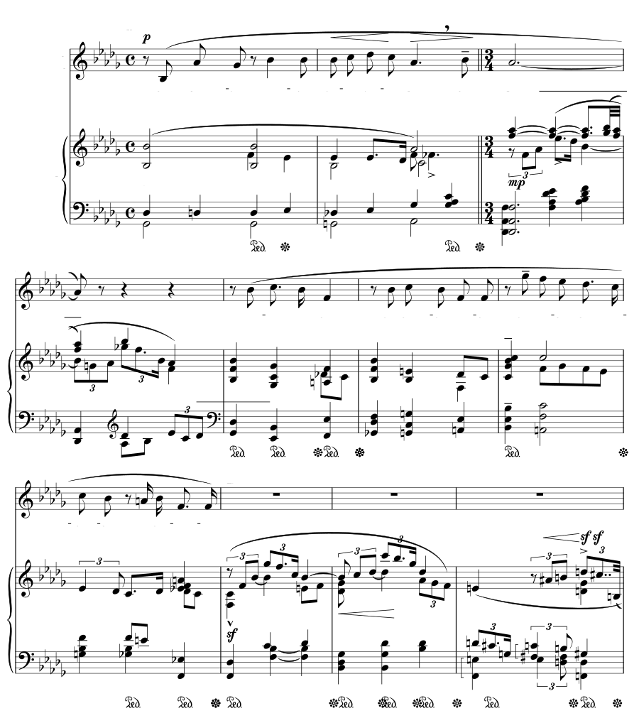 Неясность (Unklarheit). Песни далёкой памяти, посмертное соч.