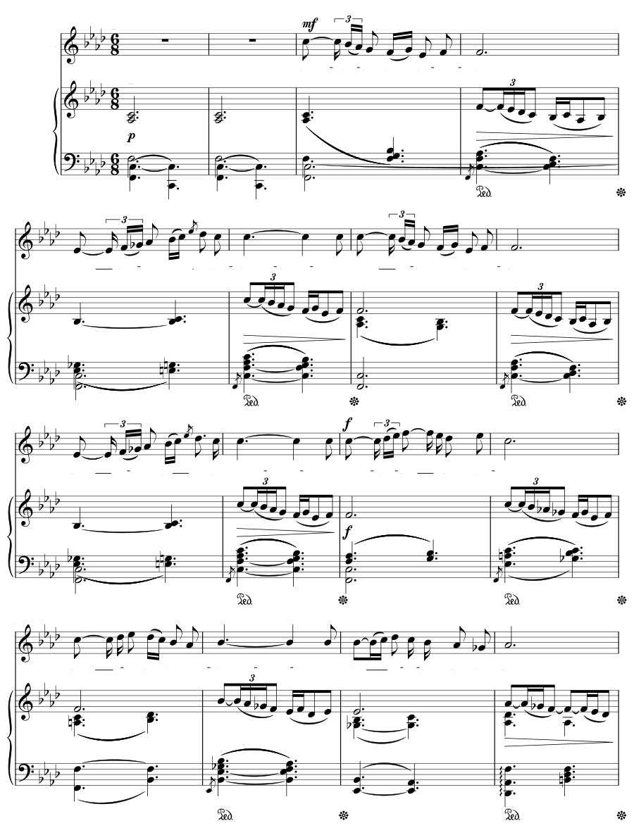 Баркарола (Barcarolle). 3 песни, соч. 7