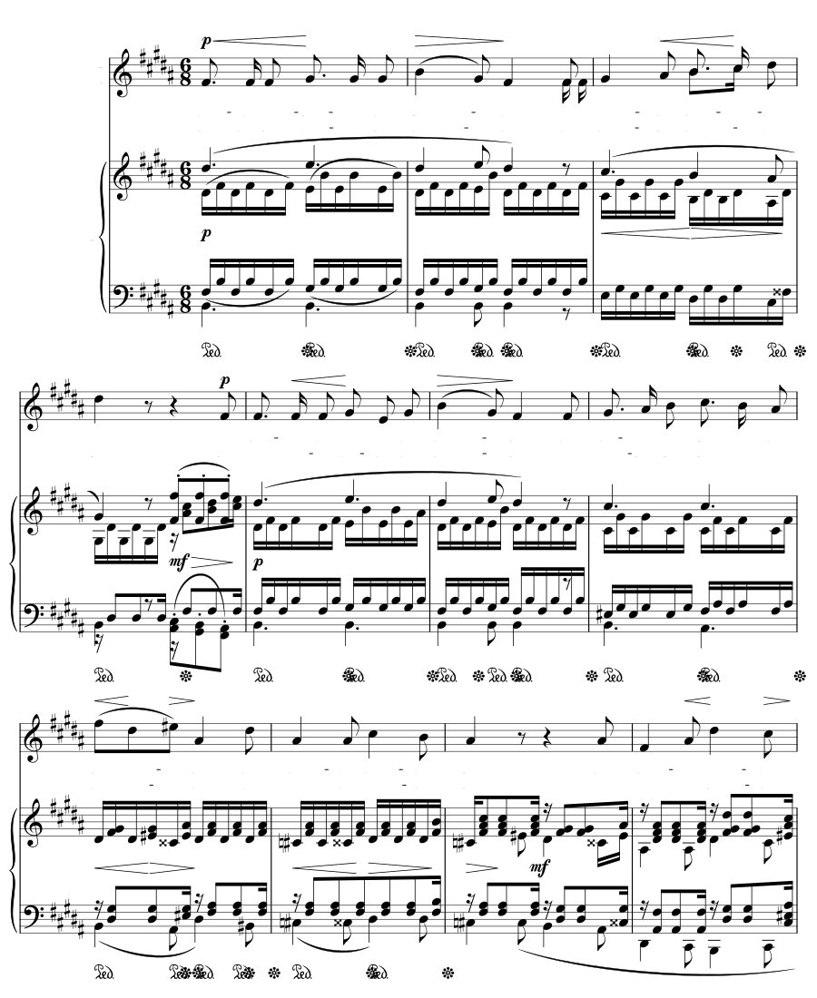 Колыбельная (Schlummerlied). 12 песен, соч. 1