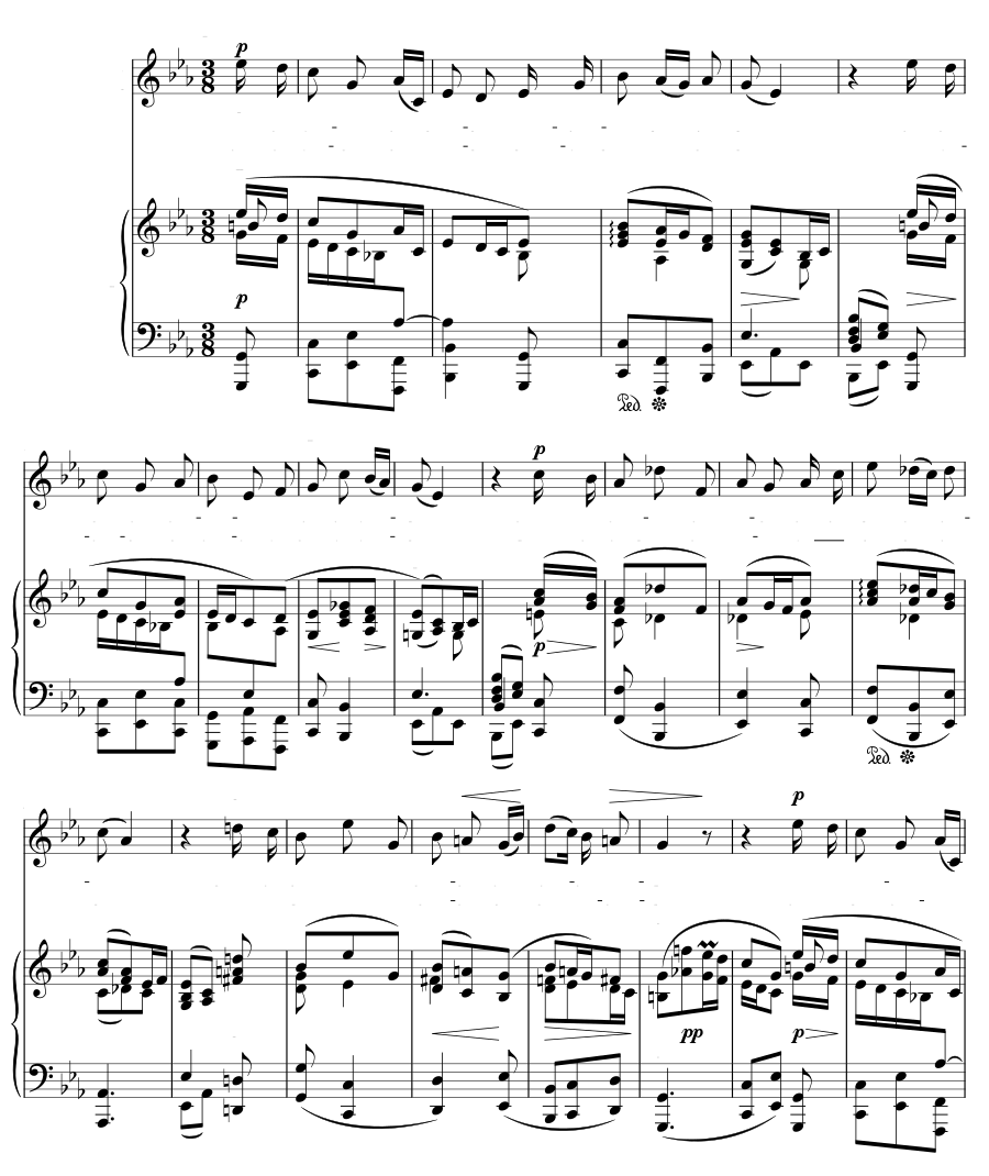 И розы красуются (Und die Rosen, die prangen). 6 песен, соч. 10