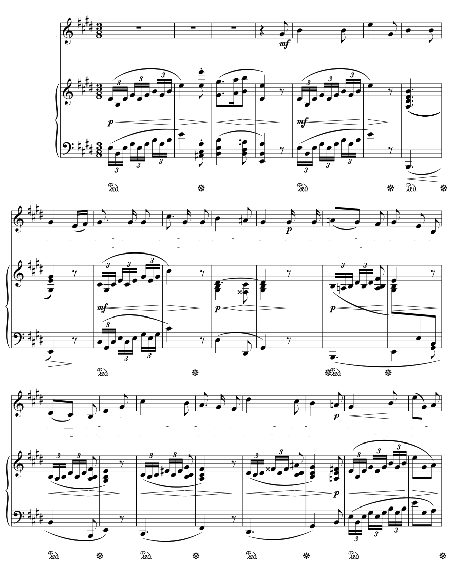Прогулка по лесу (Waldfahrt). 6 песен, соч. 14