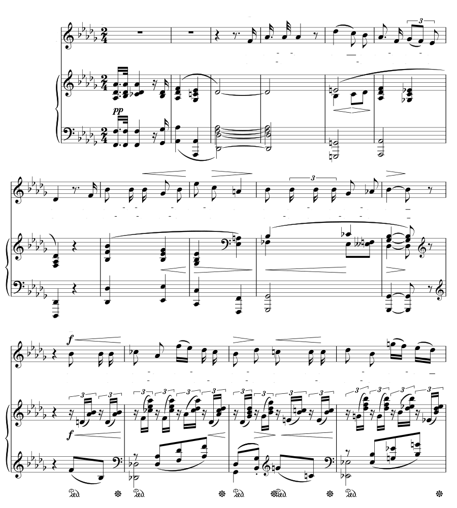 В полночь (Um Mitternacht). 6 песен, соч. 16