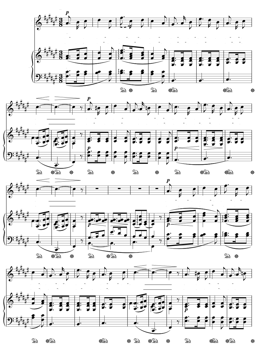 Плавание (Wasserfahrt). 6 песен, соч. 6