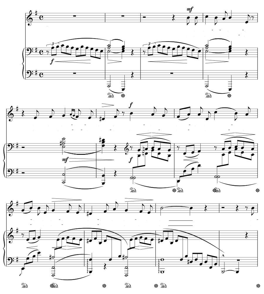В море (Auf dem Meere). 6 песен, соч. 25