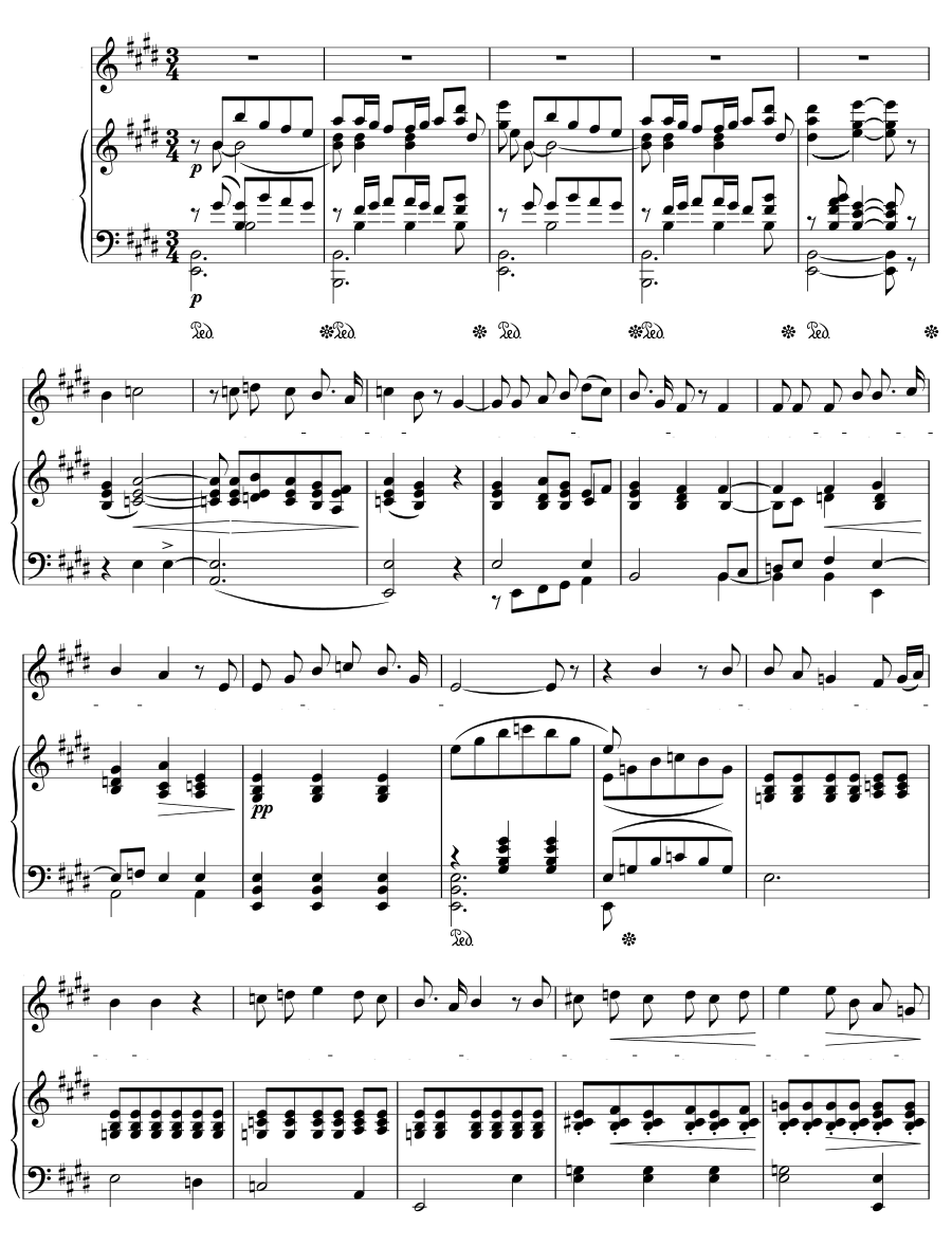 Осенняя песнь (Chant d’automne). 6 мелодий