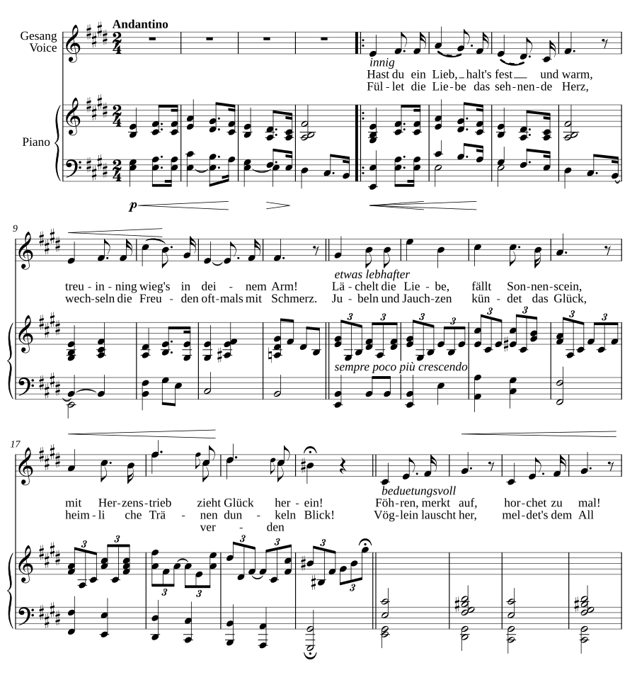 Песня любви (Liebeslied)