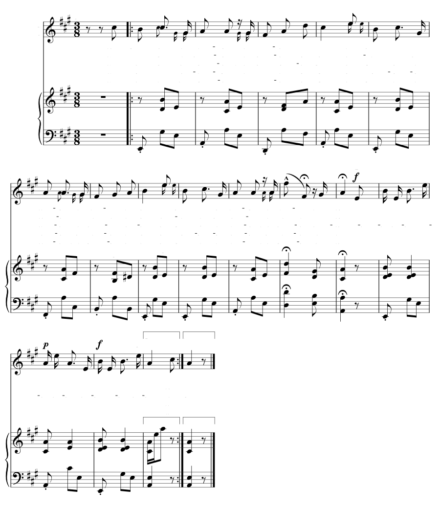 Мой милый — охотник (Min Schatz is en Jäger, Op.33). Нижненемецкие песни, соч. 32–34