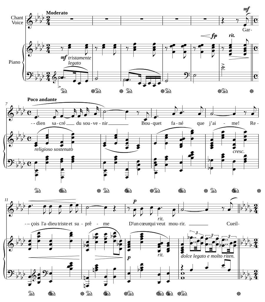 Букет фиалок (Bouquet de violettes)