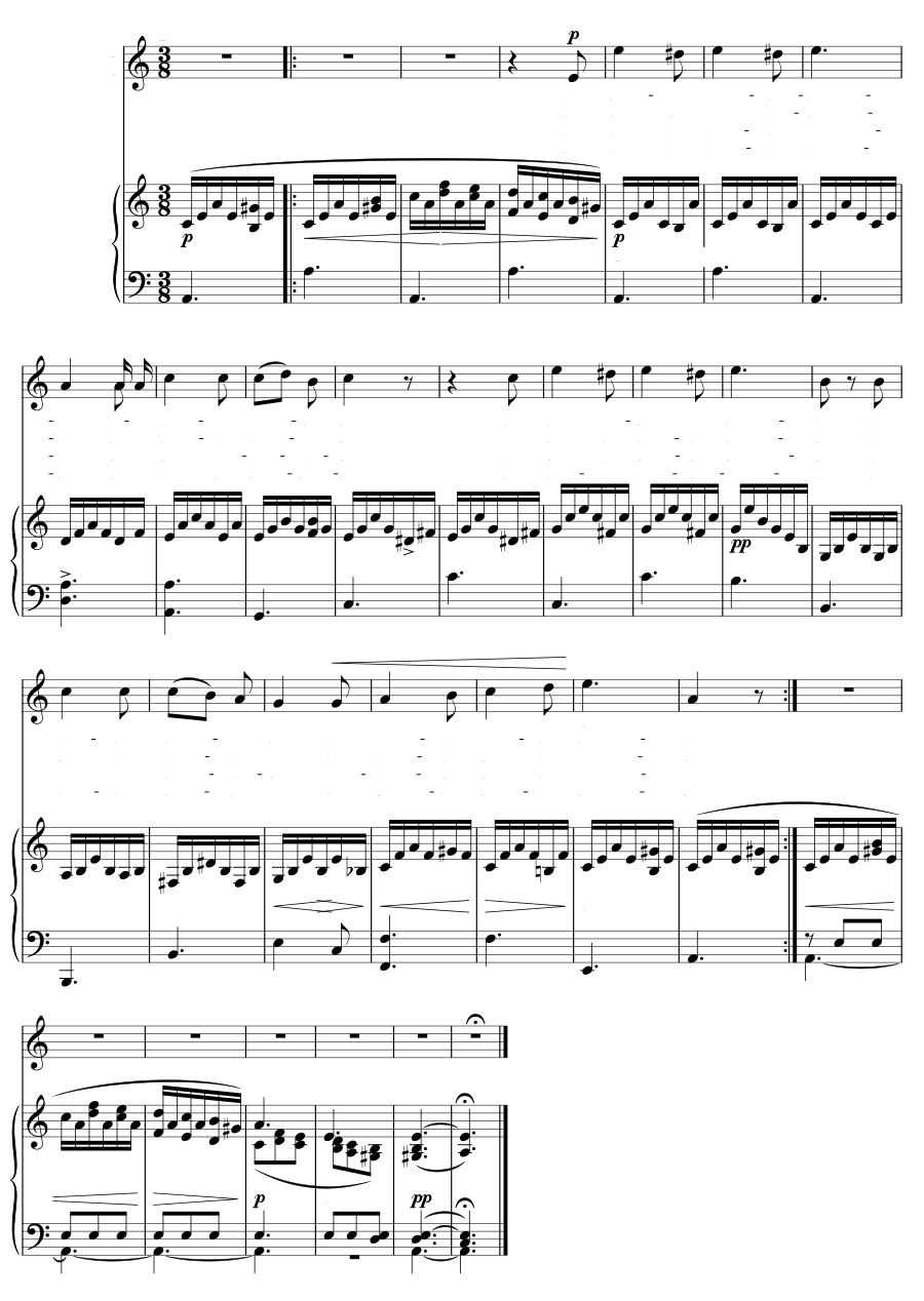Монахиня (Die Nonne). 3 песни