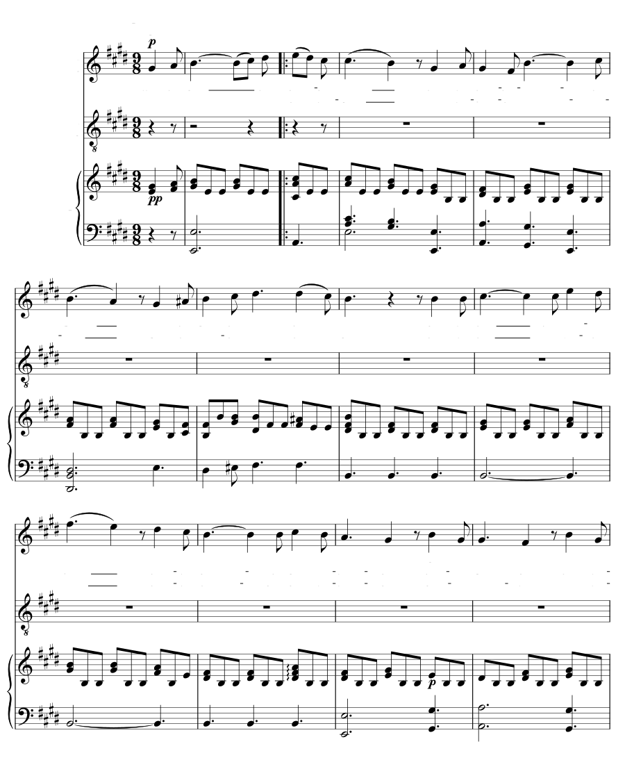 Зулейка и Хатем (Suleika und Hatem). 3 песни