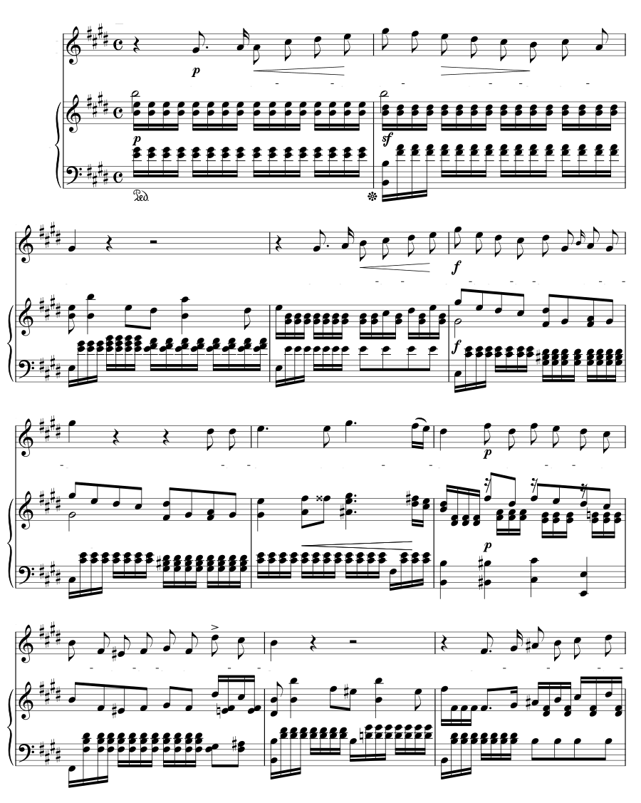 Утренняя серенада (Morgenständchen). 6 песен, соч. 1