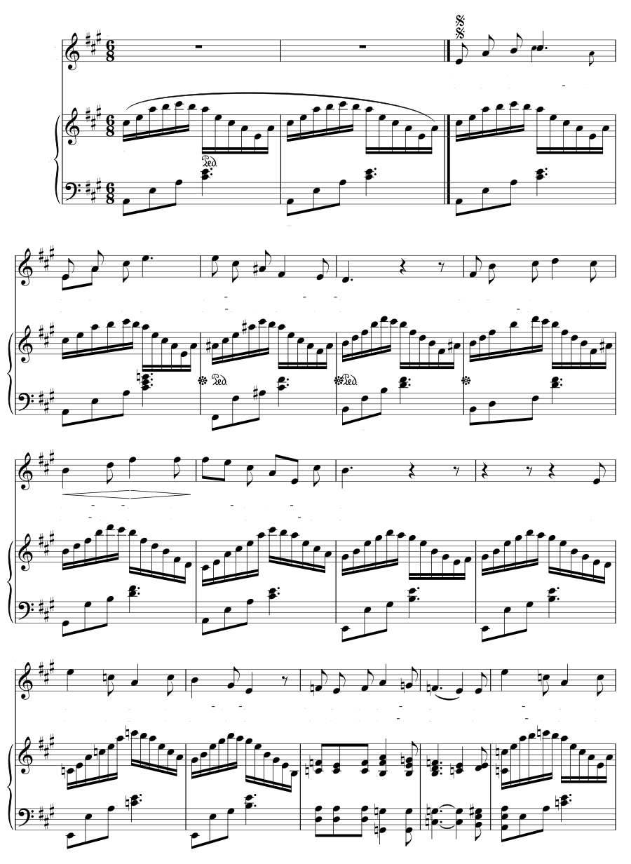 Песня гондольера (Gondellied). 6 песен, соч. 1