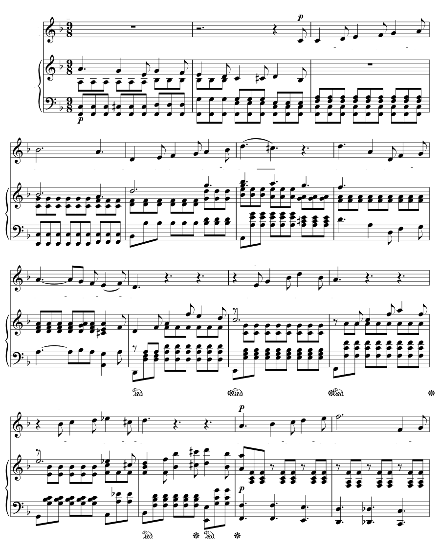 Ночной странник (Nachtwanderer). 6 песен, соч. 7
