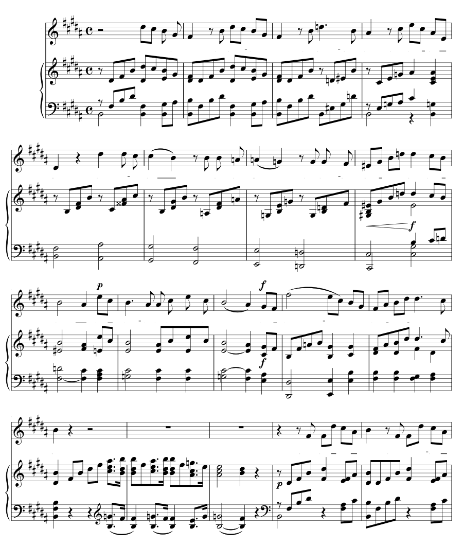 Ты мой покой (Du bist die Ruh). 6 песен, соч. 7