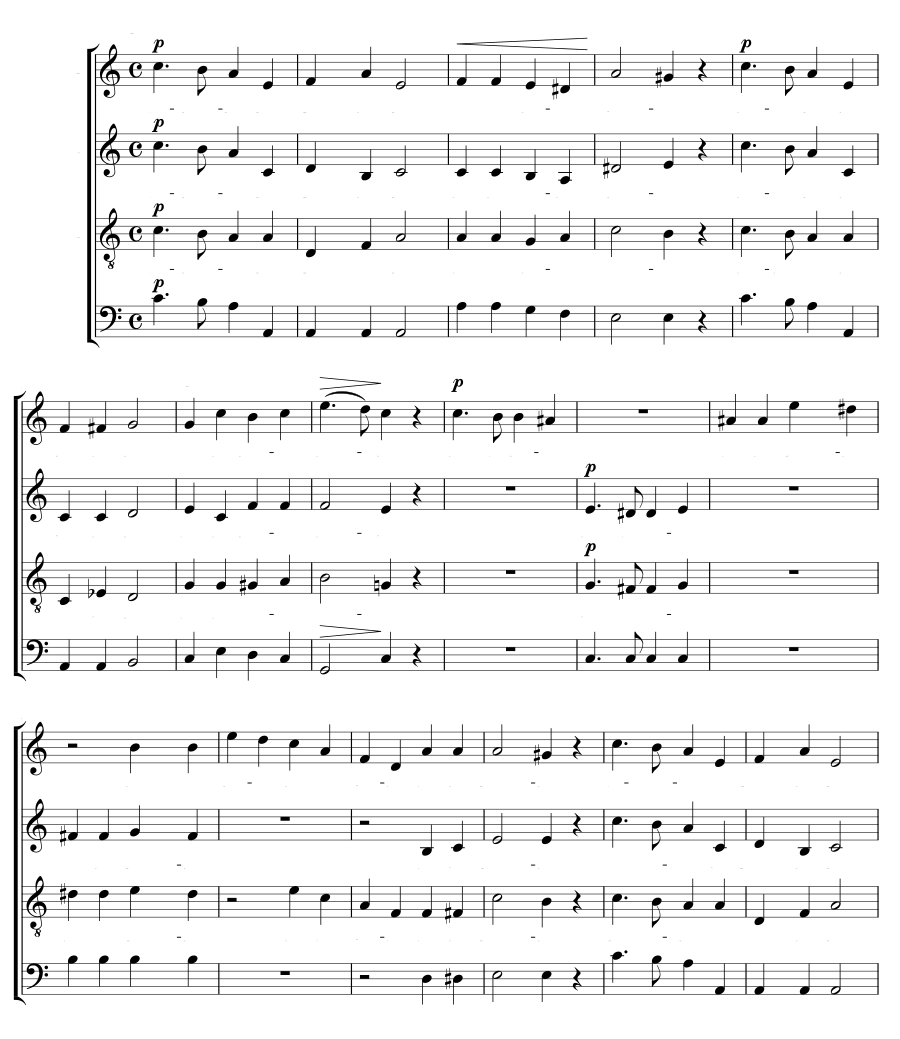Вечером шумит уже лес (Abendlich schon rauscht der Wald). Песни сада, соч. 3