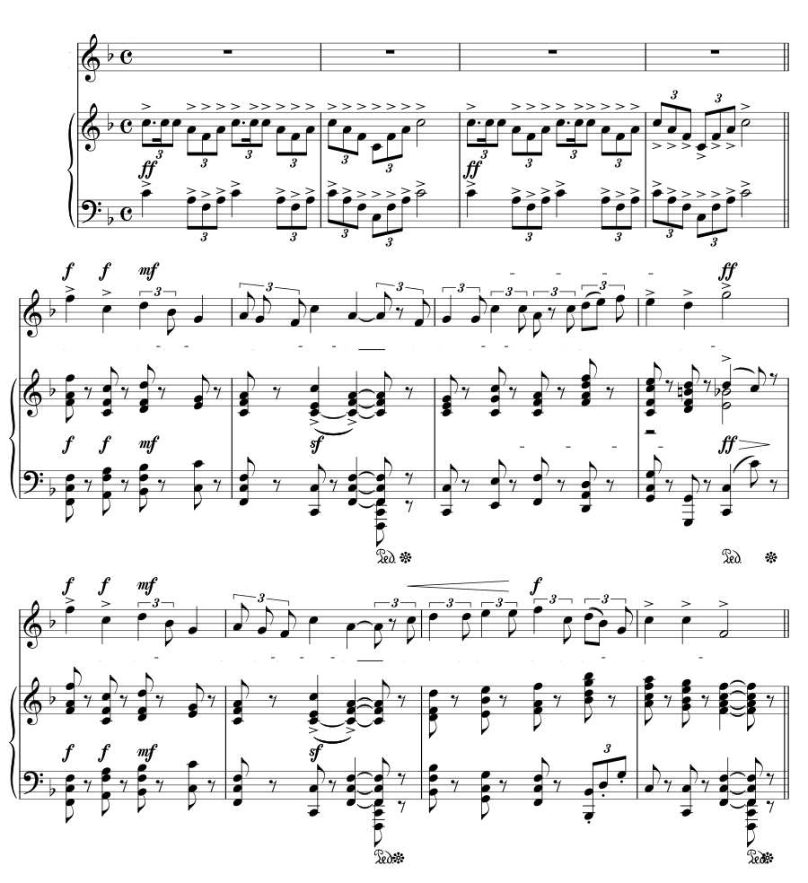 Цветущий горн (Le clairon fleuri). Мелодии для фортепиано и голоса