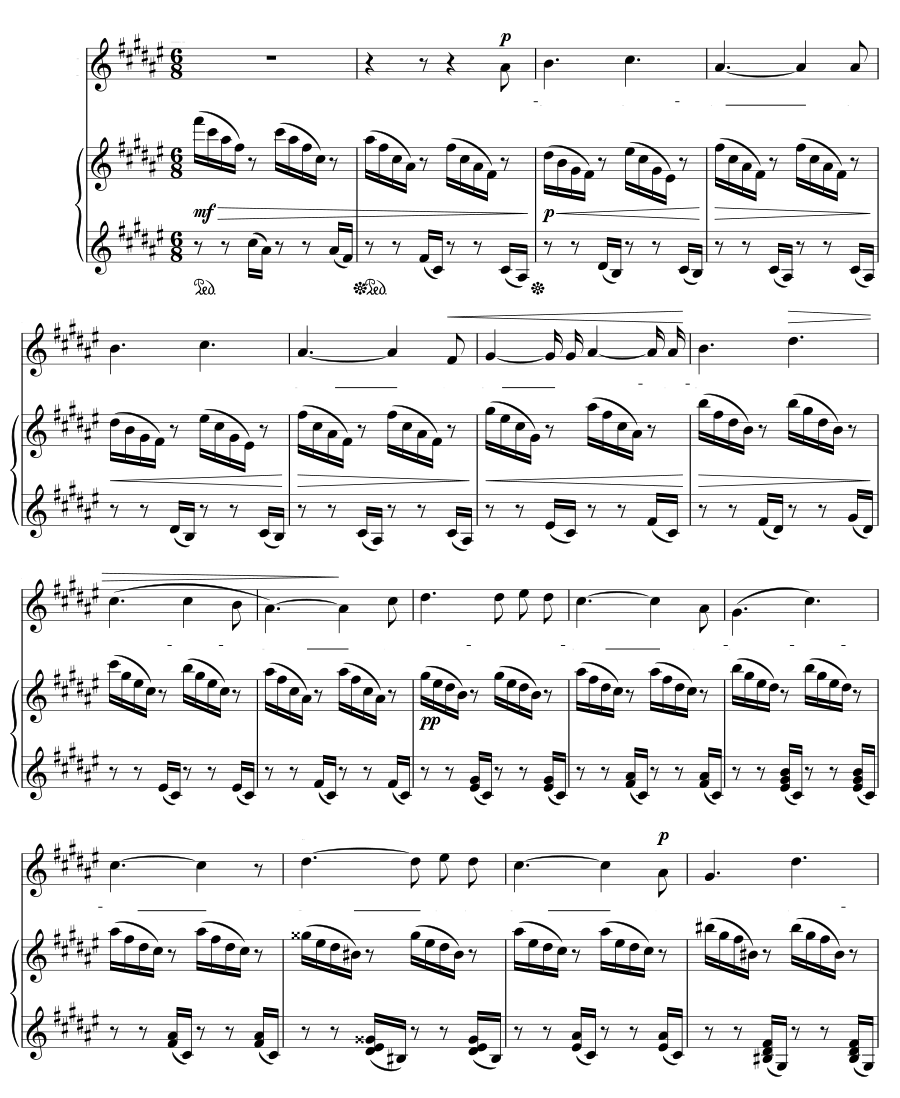 Гимн Эросу (Hymne à Éros). Мелодии для фортепиано и голоса