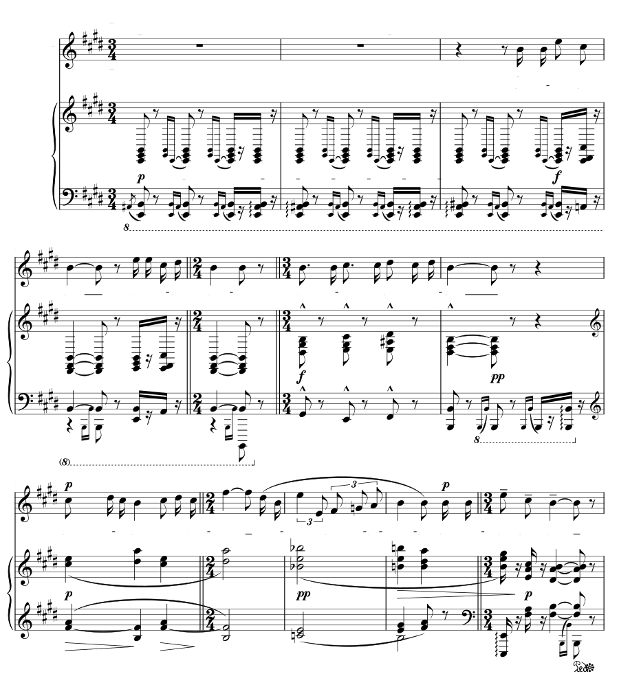 Цветущий день (Journée fleurie). Мелодии для фортепиано и голоса