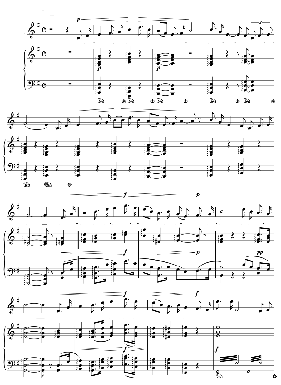 Угнетённая (L’opprimée). Мелодии для фортепиано и голоса