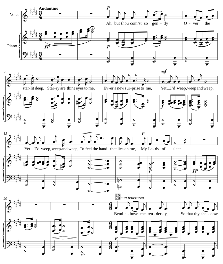 Моя владычица сна (My Lady of Sleep)