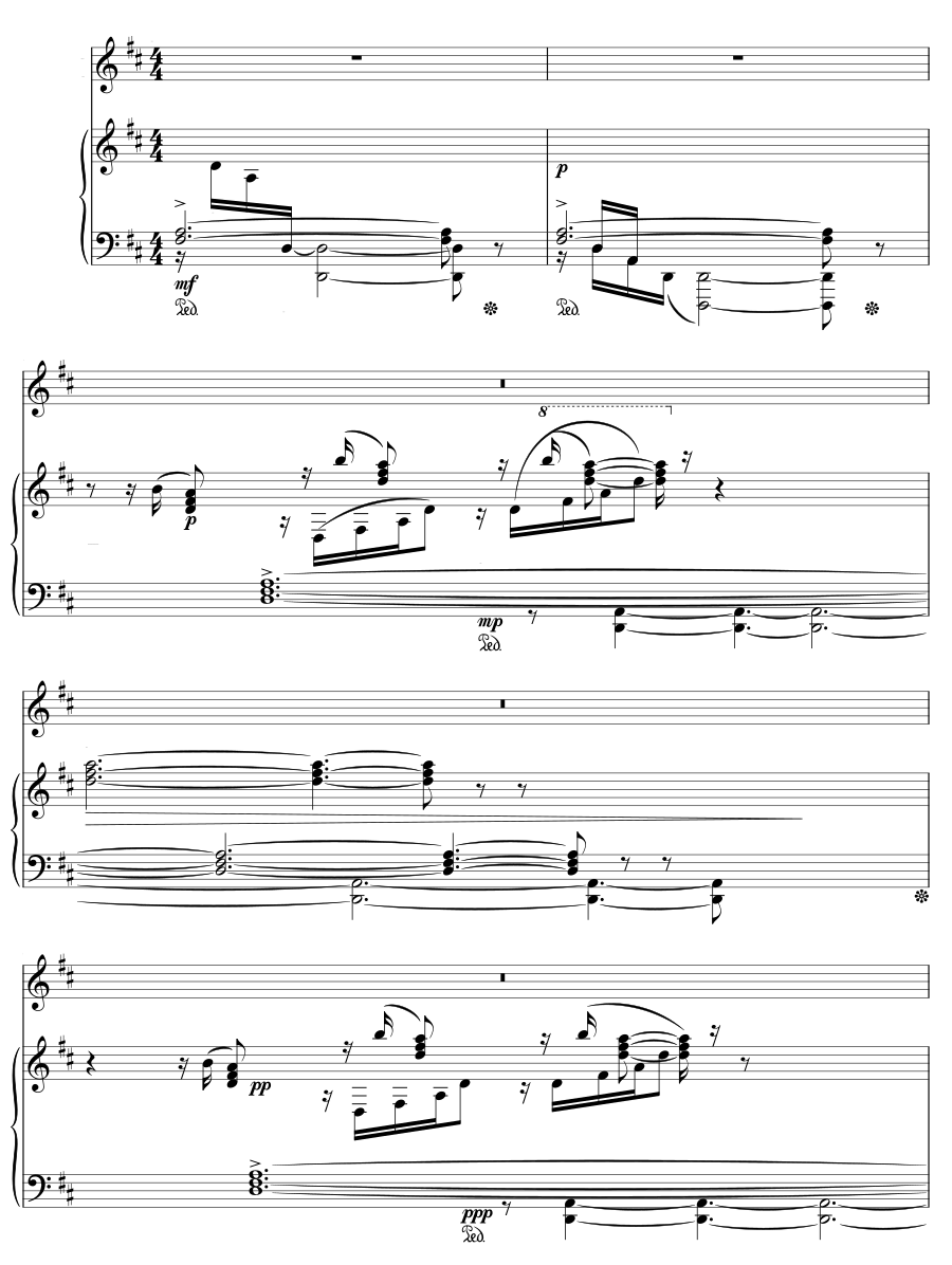 Птички (Les petits oiseaux). 4 мелодии