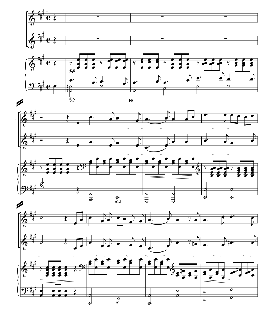 Пение русалок (Der Seejungfern Gesang). 3 дуэта, соч. 11