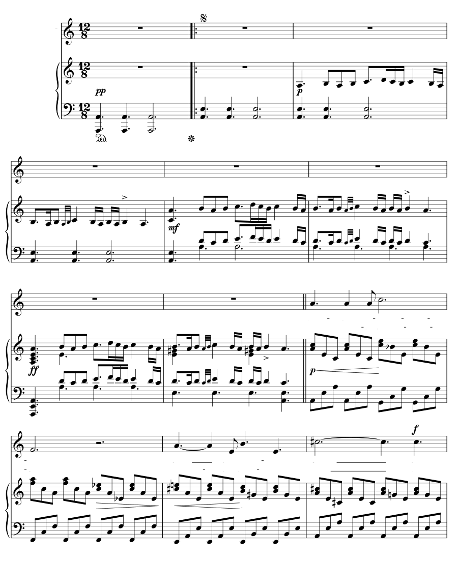 Вечерняя молитва (Abendfeier). 6 стихотворений, соч. 8