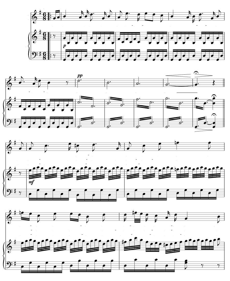 Колыбельная (Wiegenlied). 6 песен, соч. 10