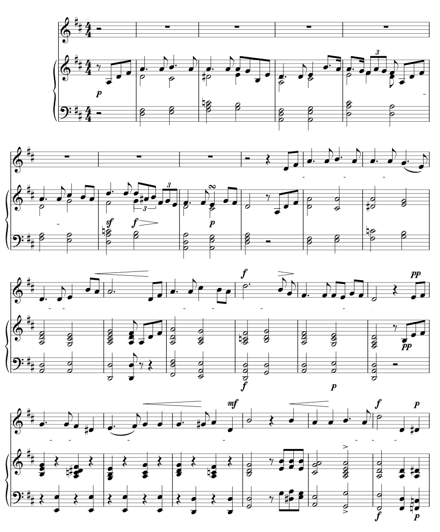 Римская ночь (Römische Nacht). 6 песен, соч. 15