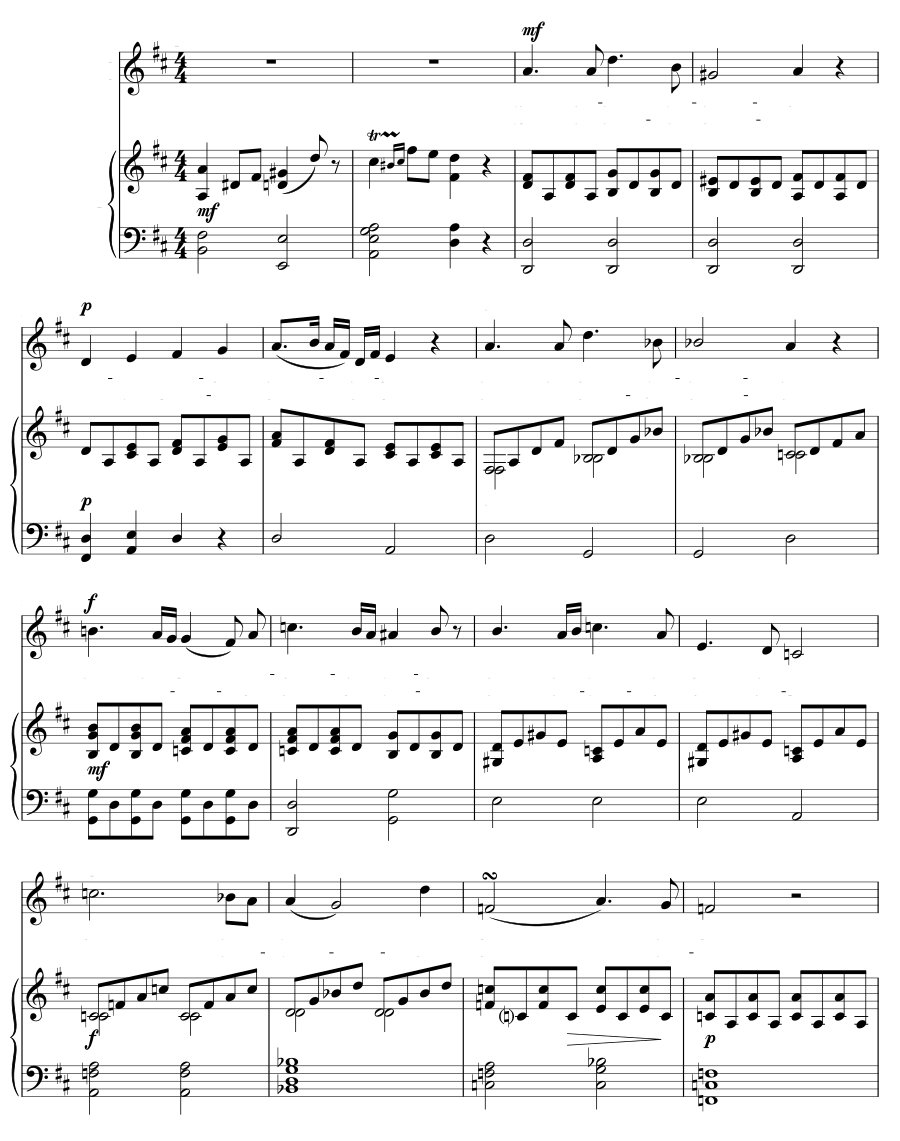Без названия («Шёл я вдаль, распевая весело») (untitled („War hinaus gezogen, lustig singend“))