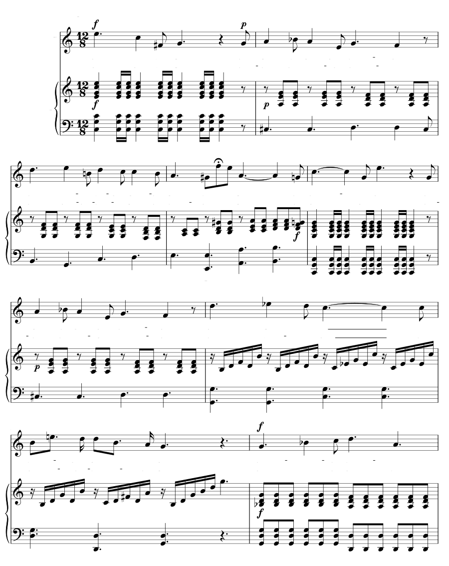 Прощание с Италией (Abschied von Italien). 6 песен, соч. 16