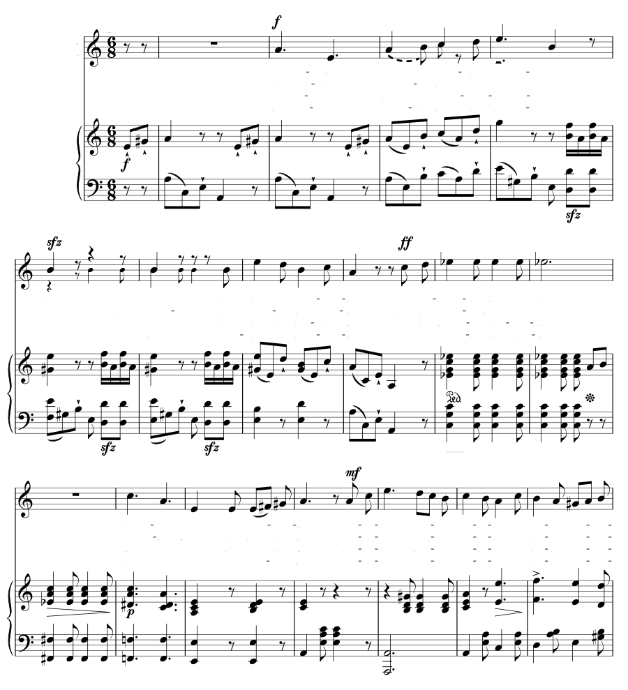 Бедуинский романс (Beduinen-Romanze). 6 песен, соч. 19