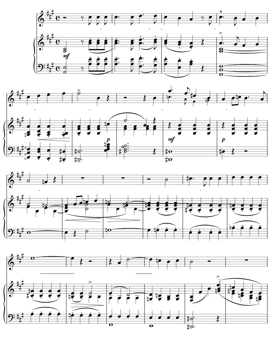 Песня Дездемоны (Lied der Desdemona). Песни юности