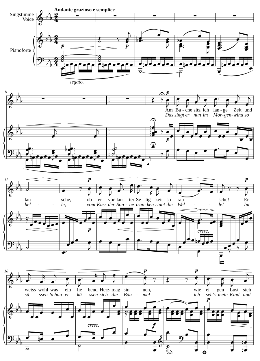 У ручья (Am Bache, Op.20)