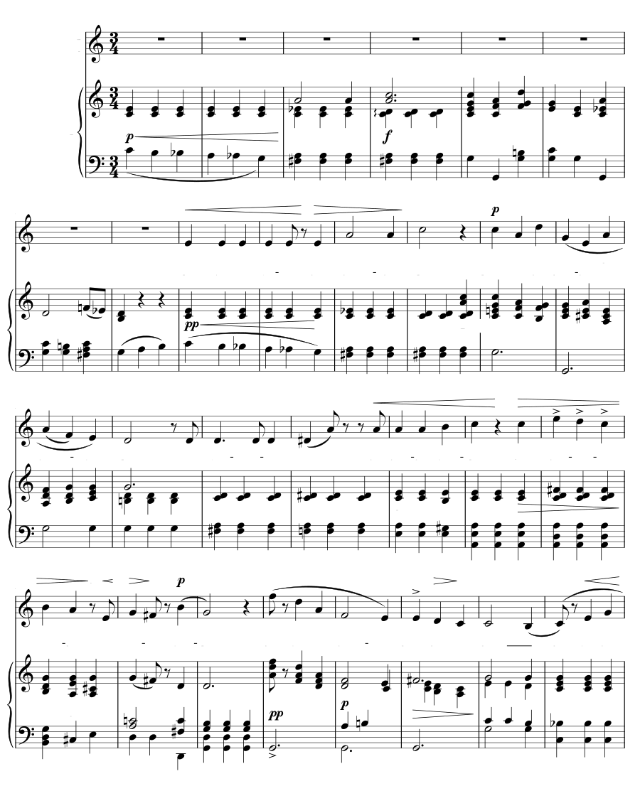 Вдаль (In die Ferne). 3 песни, соч. 8