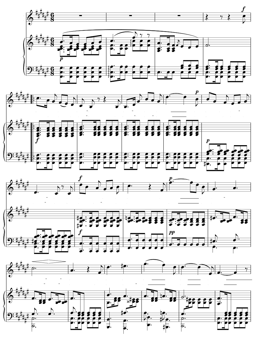Странник у источников (Der Wanderer an die Quellen). 6 песен, соч. 13