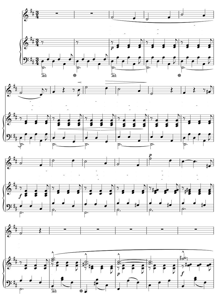 Издалека (Aus der Ferne). 6 песен, соч. 13