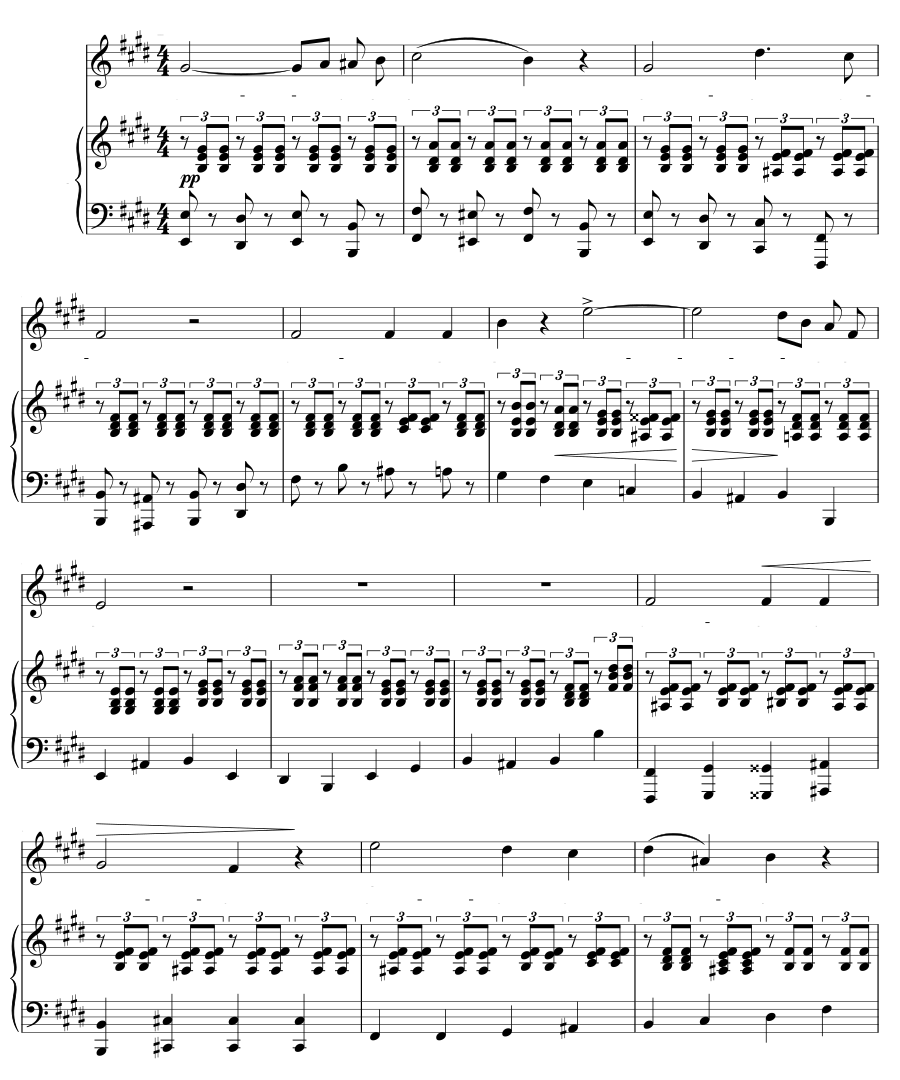 Песня («Всегда радоваться чисто, по-детски») (Lied (Immer sich rein kindlich erfreu’n)). 6 песен, соч. 25