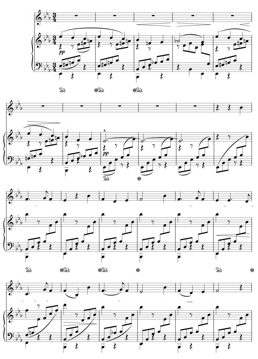 Колыбельная (Wiegenlied). 6 песен, соч. 26