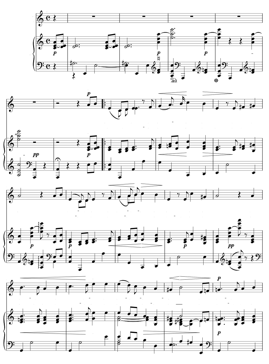 Прощай, прощай, прекрасный мир (Leb’ wohl, leb’ wohl du schöne Welt). Песни скорби, соч. 29