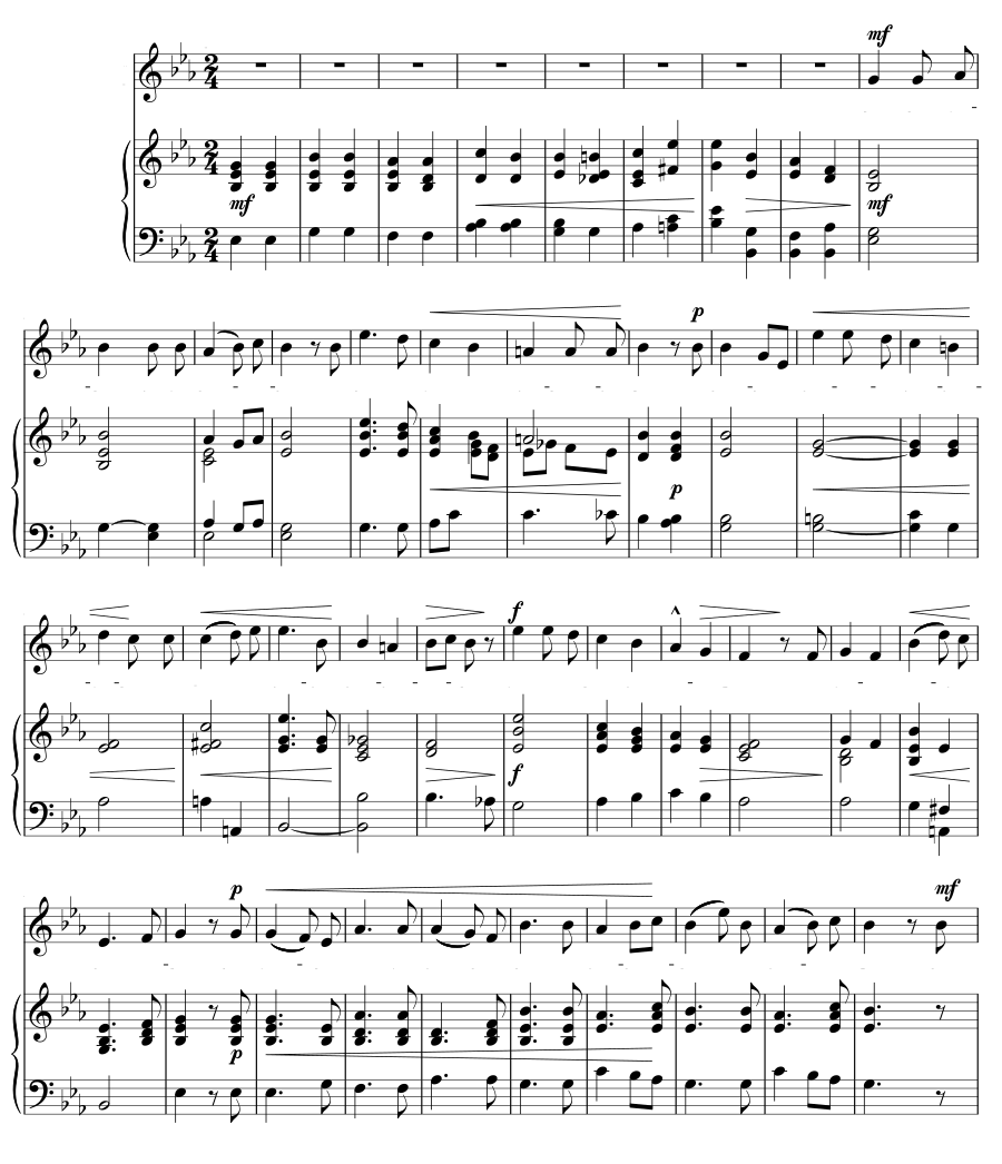 Молитва (Ein Gebet). 5 песен, соч. 7