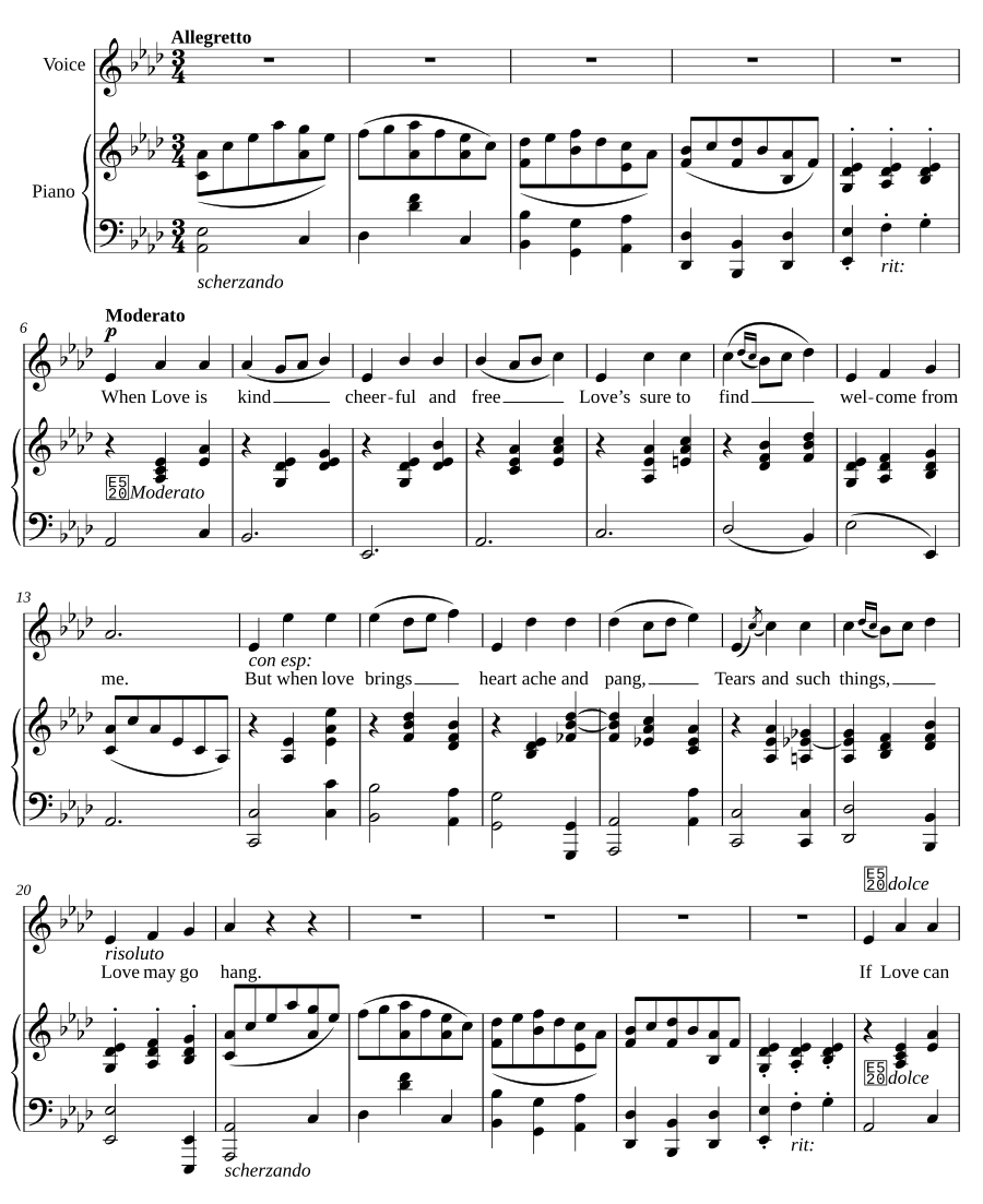 Когда любовь добра (When Love is Kind)
